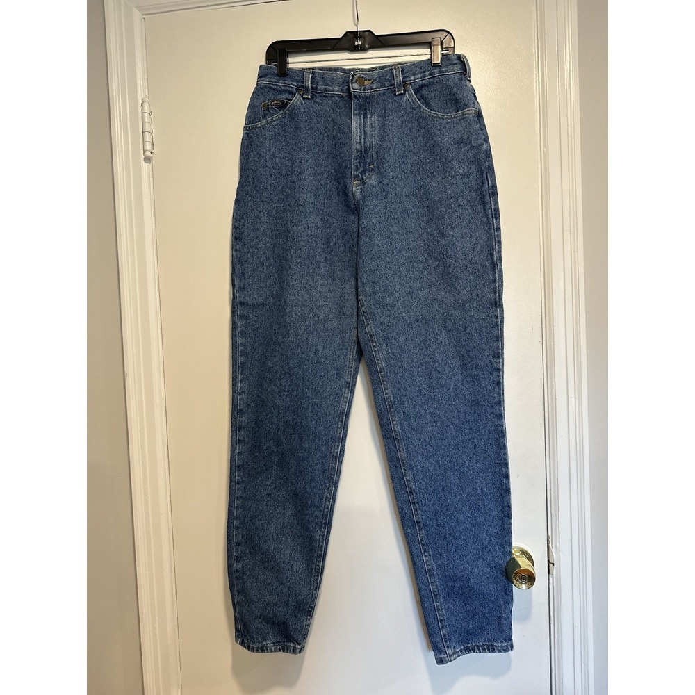 Lee Riders Y2K '07 Mom Jeans Dark Wash size 14 LONG. Tapered. 5 Pocket.